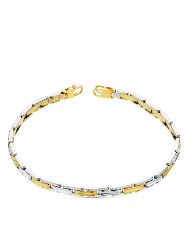 18K PULSERA BICOLOR 21.5 CM