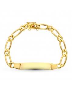 18K ESCLAVA ORO AMARILLO MACIZA 21 CM. 7 MM.