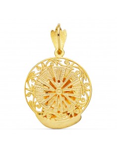 18K CABEZA CRISTO AUREOLA 29 X 27 MM 2