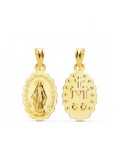 18K MEDALLA VIRGEN MILAGROSA. 18 X 11 MM. 0,95 GR