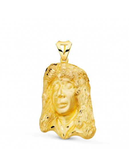 18K COLGANTE ORO AMARILLO CAMARÓN DE LA ISLA. 36 X 25 MM