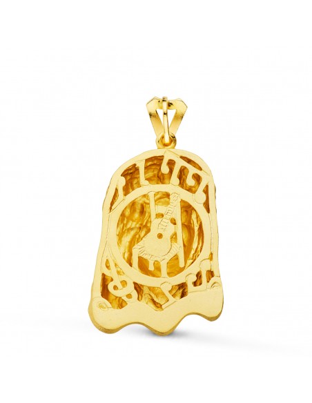 18K COLGANTE ORO AMARILLO CAMARÓN DE LA ISLA. 36 X 25 MM