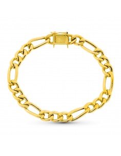 18K PULSERA ORO AMARILLO HUECA. 21,5 CM. 8 MM.