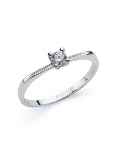 18K SOLITARIO SEÑORA ORO BLANCO 3 MM