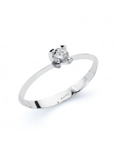 18K SOLITARIO ORO BLANCO CIRCONITA 3.5 MM
