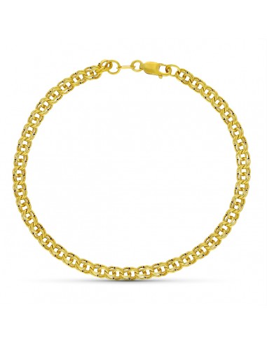 18K PULSERA ORO AMARILLO HUNGARA HUECA