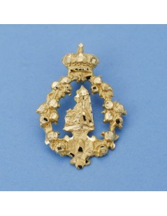 18K SILUETA VIRGEN DE ANGUSTIAS 32 X 22 MM