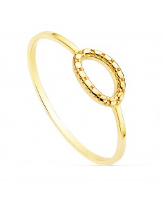 18K SORTIJA ORO AMARILLO LISA MOTIVO OVAL 8X5 MM