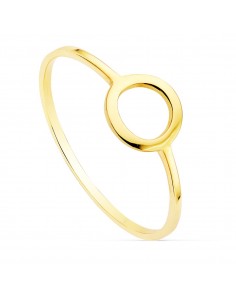 18K SORTIJA ORO AMARILLO LISA MOTIVO REDONDO 7.5 MM