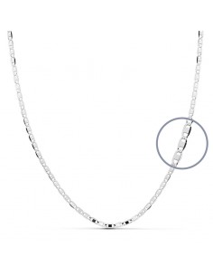 18K CADENA ORO BLANCO 40 CM. 1,8 MM.