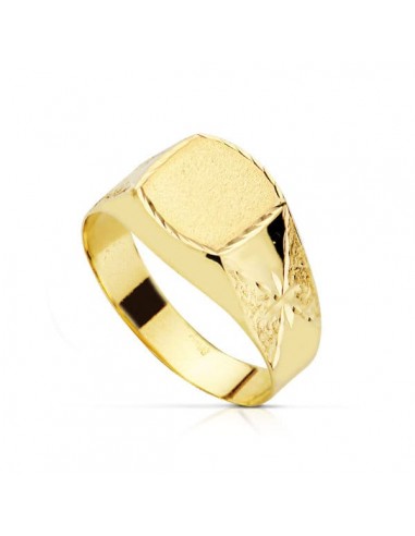 18K SELLO ORO AMARILLO HUECO LATERAL TALLADO ESTRELLAS. ANCHO GRABADO: 8X8MM