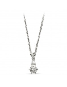 18K COLGANTE ORO BLANCO 9 CIRCONITAS