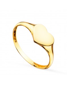 18K SELLO ORO AMARILLO FORMA CORAZON. ZONA GRABADO: 9X6 5 MM C. AMOR