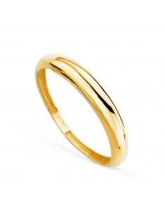 18K SORTIJA ORO AMARILLO LISA EN BRILLO. ANCHO: 3 MM