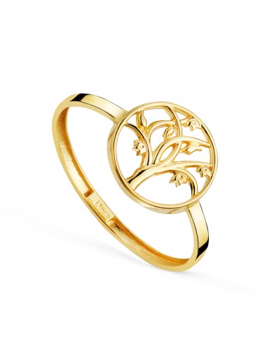 18K SORTIJA ORO AMARILLO ARBOL DE LA VIDA CALADO. ANCHO: 10 MM.