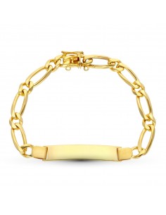 18K ESCLAVA ORO AMARILLO MACIZA 21CM 7 MM