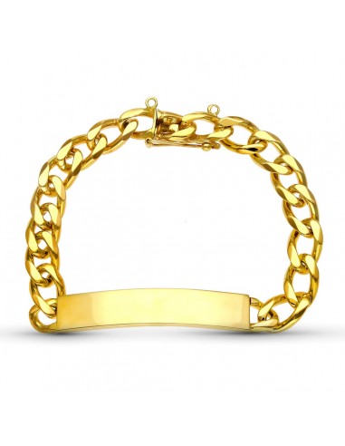18K ESCLAVA ORO AMARILLO MACIZA 20.5 CM 8 MM