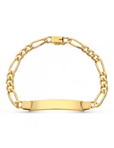 18K ESCLAVA ORO AMARILLO MACIZA 22 CM 6 MM