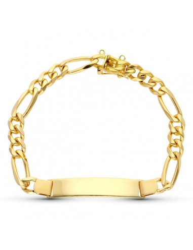18K ESCLAVA ORO AMARILLO MACIZA 22 CM 7 MM