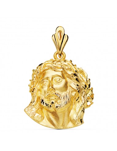 18K COLGANTE ORO AMARILLO CABEZA DE CRISTO DE MURILLO 25X24 MM