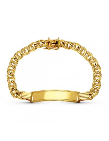 18K ESCLAVA ORO AMARILLO HUNGARA 21.5 CM 7 MM
