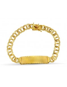 18K ESCLAVA ORO AMARILLO HUNGARA 21CM 7 MM