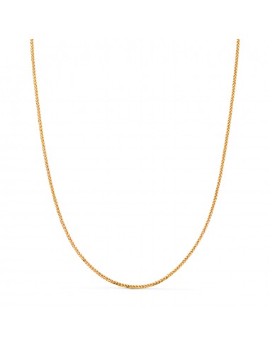 18K CADENA ORO AMARILLO MACIZA ESPIGA. ANCHO: 1 MM. LARGO: 45 CM