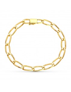 18K PULSERA ORO AMARILLO BILBAO MACIZA 21CMTS 6 MM