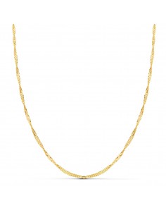 18K CADENA ORO AMARILLO SINGAPUR HUECA 1.7 MM 50CM