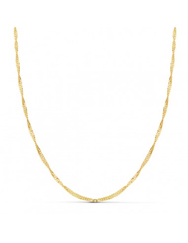 18K CADENA ORO AMARILLO SINGAPUR HUECA 1.7 MM 50CM