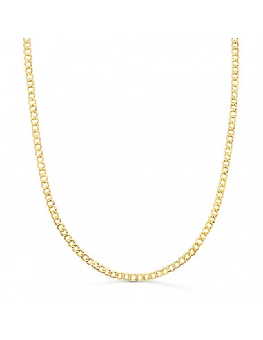 18K CADENA ORO AMARILLO BARBADA HUECA 3.5MM 50CM
