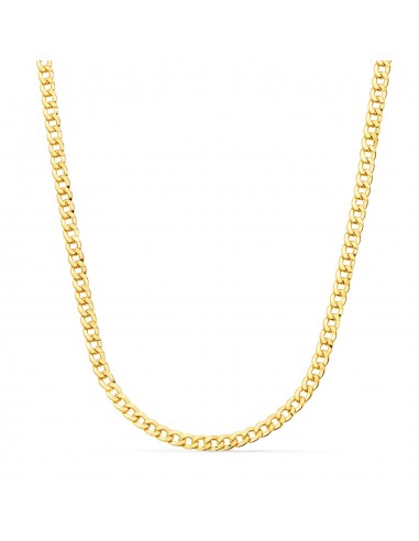 18K CADENA ORO AMARILLO BARBADA HUECA ANCHO: 4MM LARGO: 60CM