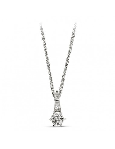 18K COLGANTE ORO BLANCO 9 CIRCONITAS