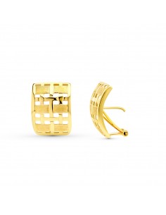 18K PENDIENTES CALADAS.