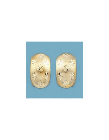 18K PENDIENTES LAPIDADOS OMEGA