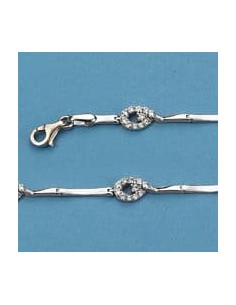 18K PULSERA ORO BLANCO 19 CM. 6.10 GRS.