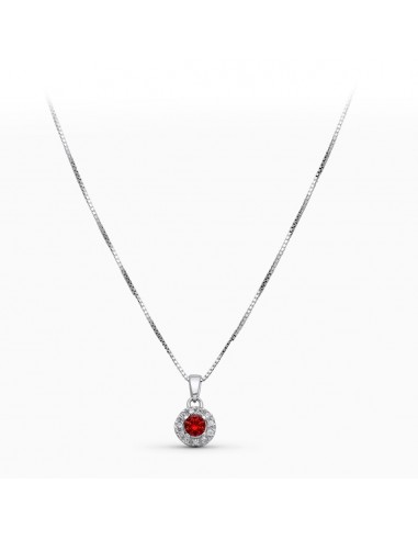 18K GARGANTILLA ORO BLANCO Y CIRCONITA CON CADENA VENECIANA