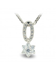18K GARGANTILLA ORO BLANCO CIRCONITAS