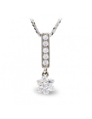 18K GARGANTILLA ORO BLANCO CIRCONITAS