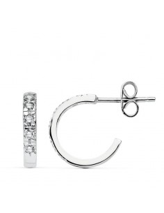 18K AROS ORO BLANCO CIRCONITA 12X2 MM