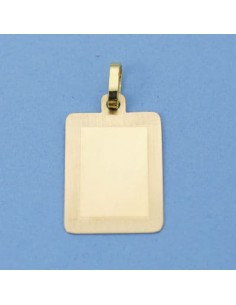18K CHAPA RECTANGULAR 22 X 14 MM. 1.60 GRS.