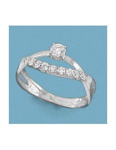 18K SORTIJA ORO BLANCO