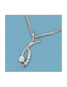 18K GARGANTILLA ORO BLANCO