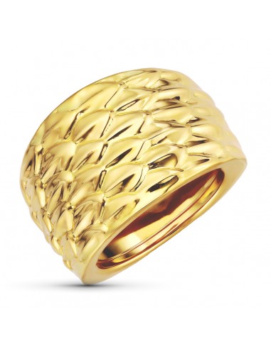 18K SORTIJA ORO AMARILLO DETALLES EN BRILLO. ANCHO: 16 5 MM