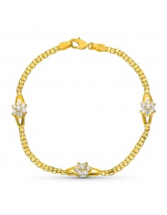 18K PULSERA ORO AMARILLO COMUNION CIRCONITAS