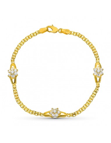 18K PULSERA ORO AMARILLO COMUNION CIRCONITAS
