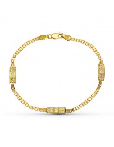 18K PULSERA ORO AMARILLO CIRCONITAS
