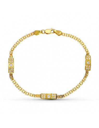 18K PULSERA ORO AMARILLO CIRCONITAS