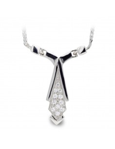 18K GARGANTILLA ORO BLANCO CIRCONITAS