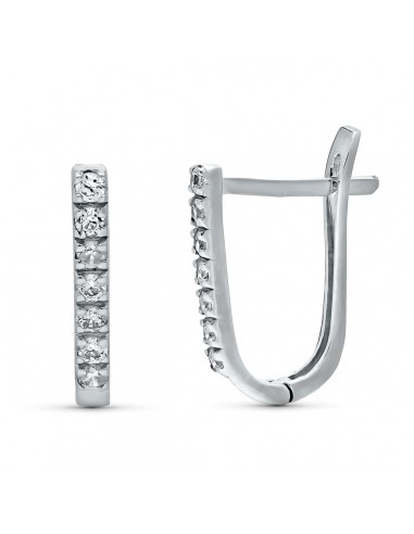 18K PENDIENTES CIRCONITA ORO BLANCO CATALAN